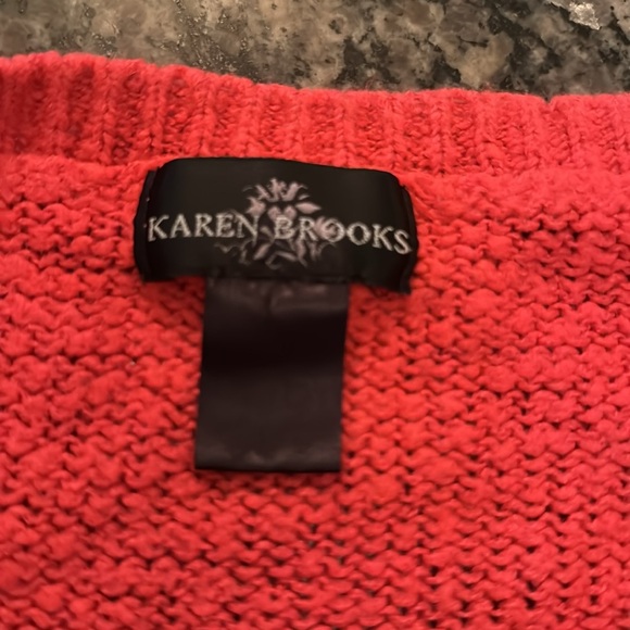 Karen Brooks question mark vintage rare sweater XL - Picture 7 of 10